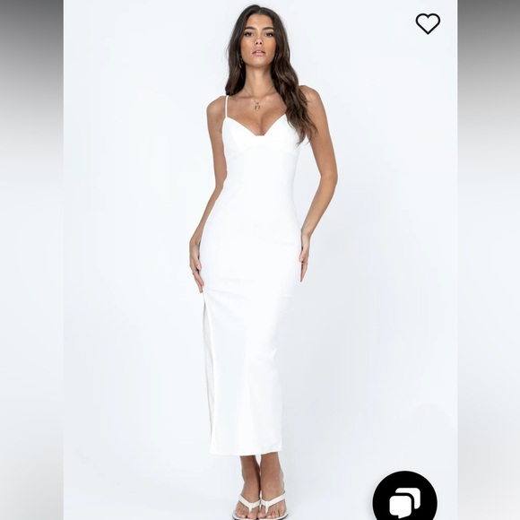Princess Polly Dresses & Skirts - Princess Polly Maila Midi Dress in White